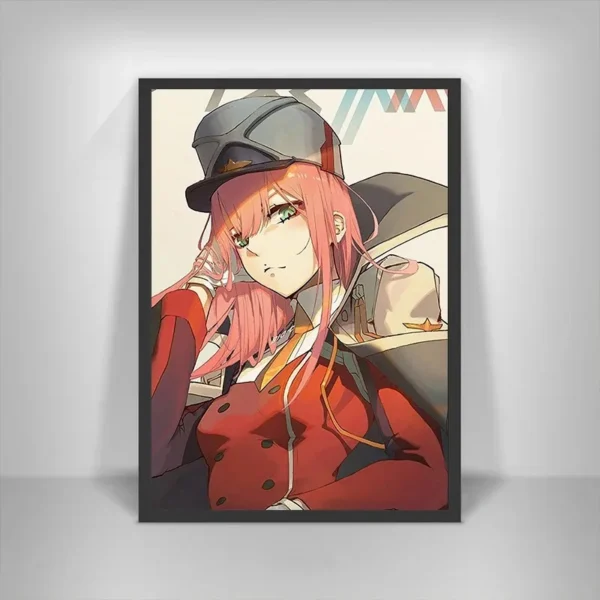 Darling in The Franxx Zero Two 002 Anime Posters and Prints Canvas Painting Manga Wall Art Picture for Living Room Home Decor - Image 4