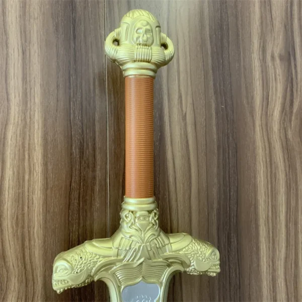 Medieval Golden Glorify Sword Cosplay Pirate Knife Sword Protector Prop Weapon Role Playing Movie Cos PU Model Toy - Image 4