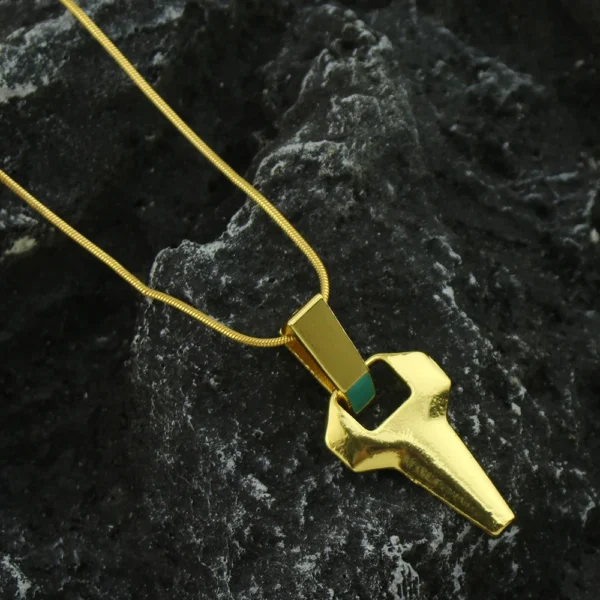 David Martinez Cosplay Necklace Gold Color Metal Pendant Necklaces for Men Women Accessories Christmas Gifts Prop - Image 6