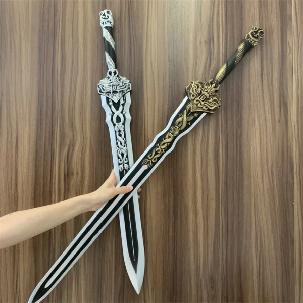 1:1 Chinese God Dragon Sword Cosplay Toy Sword Knife King Prop Knife Safety PU Rubber Gift Weapon Performance Models - Image 5