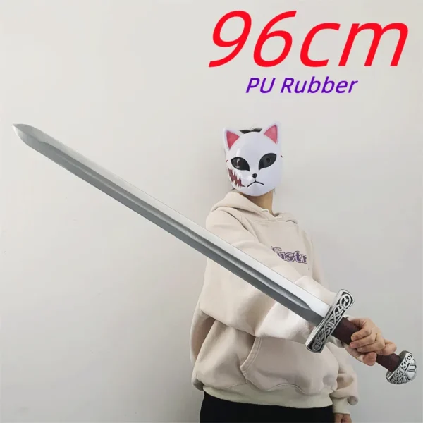 Medieval Cosplay Western Knight Sword Red Guardian Chevalier's Sword Prop Role Cos Protector Knife Sword PU Weapon Model Toy - Image 4