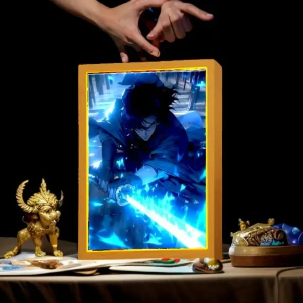 Anime Figure League of Legends Figures Light Painting Photo Frame Night Light Action Figures Gaming Room Decor Christmas Gifts - Image 4