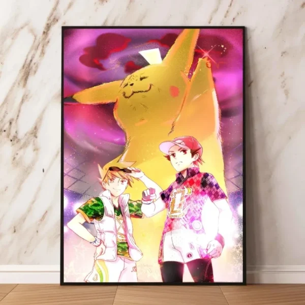 Anime Posters Pokemon Pikachu Gift Art Decoration Canvas Paintings Friends Gifts Classic Picture Print Wall Modern Living Room - Image 9