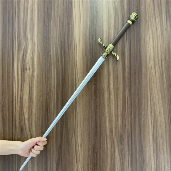 Big 1:1 Sword Sewing Needle Sword Weapon Movie Cosplay Sword Prop Role Play Gift Safety PU Winter Frost Sword 79cm - Image 2