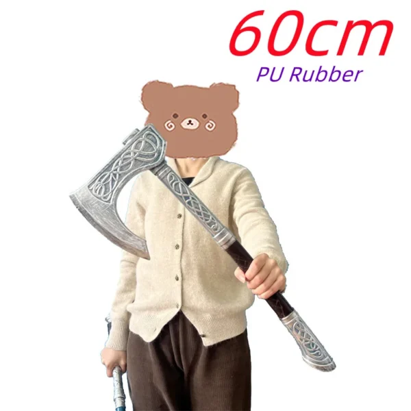 1:1 Robber AXE Viking Valhalla Weapon Cosplay God of War 4 Kratos Valin Axe Tomahawk Prop Role Play Gift Safety PU Sword - Image 6