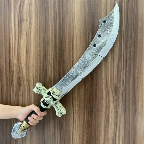 Cosplay Skeleton Knife War Beast Sacrifice Knife Beast Sword Prop Weapon Role Playing Cos Pirate Ghost Knife PU Weapon Model Toy - Image 2