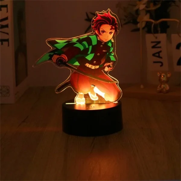 Anime Figures 3D Lamp Tanjirou Nezuko Zenitsu Led Night Light Remote Control Smart Touch Lamp Room Decor Birthday Christmas Gift - Image 4