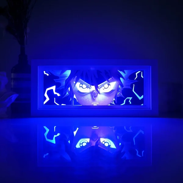 Anime series paper-cut light room bedroom night light remote control colorful light box atmosphere light