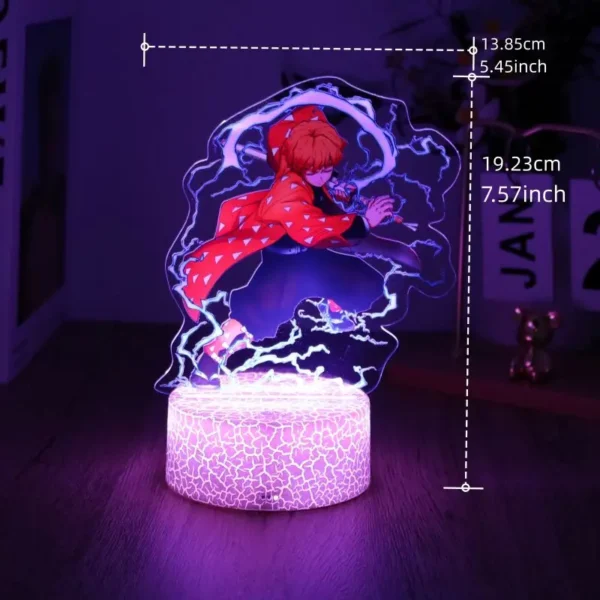 Anime Figures 3D Lamp Tanjirou Nezuko Zenitsu Led Night Light Remote Control Smart Touch Lamp Room Decor Birthday Christmas Gift - Image 5
