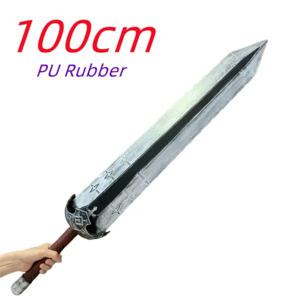 1:1 Cosplay Anime Black Clover Asta Giant Magic Sword Destroy Sword of Destruction Knife Role Playing Weapon Gift Rubber - Image 2