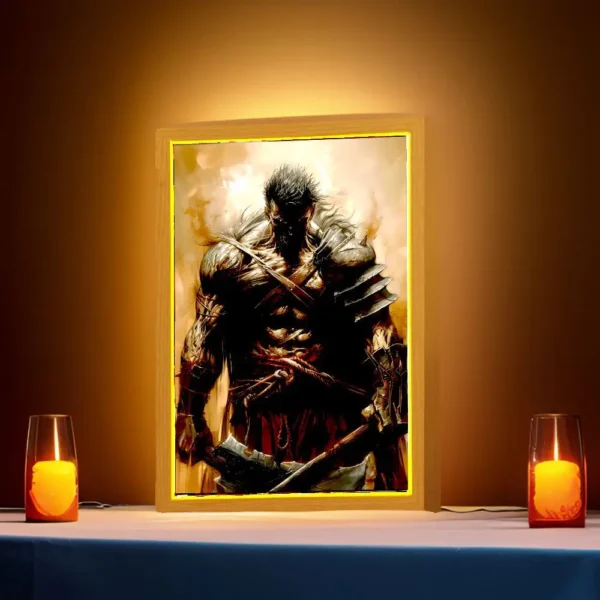 Anime Figure Berserk Behelit Light Painting Photo Frame Night Light Griffith Beherit Action Figures Room Decor Christmas Gifts - Image 3