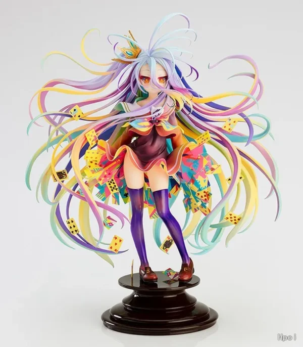 28CM No Game No Life Anime Figure Shiro Action Figure Art Works Kamiya Yuu PVC Collection Model Doll Toys - Image 5
