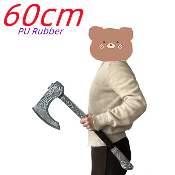 1:1 Robber AXE Viking Valhalla Weapon Cosplay God of War 4 Kratos Valin Axe Tomahawk Prop Role Play Gift Safety PU Sword - Image 7