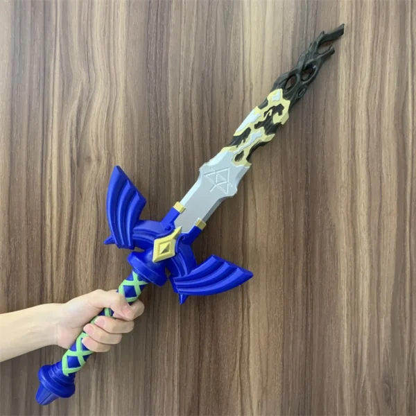 Game Tears of the Kingdom Sword Great Master Sword Corrode Damage Ver. Knight Sky Shield Weapon 1:1 Cosplay Prop Model Christma - Image 2