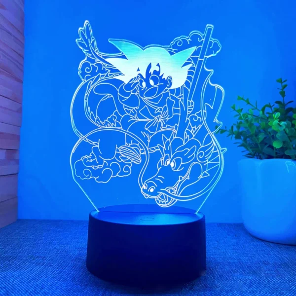 3D Lamp LED Night Light USB charging Anime Goku Vegeta Dragon Ball Z Super Saiyan Goku Jiren Broly Table Lamp Gift 7/16 Colors - Image 2