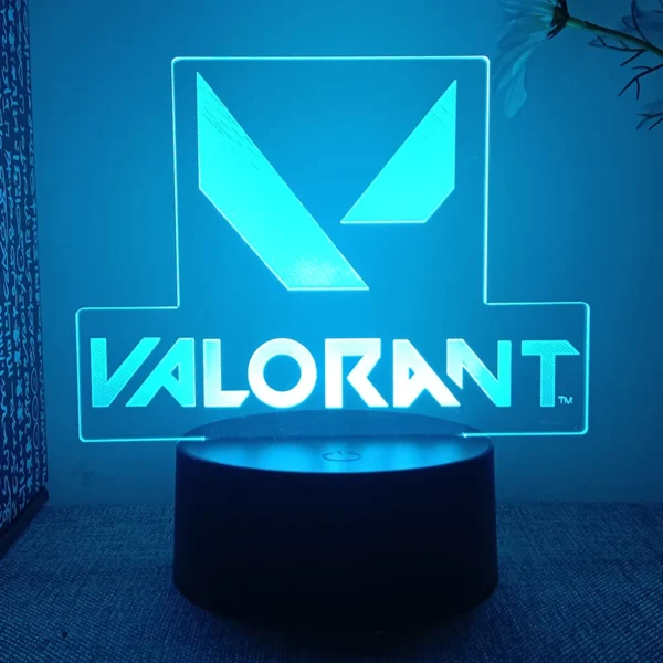 23Models Valorant Figure 3d Led Lamp For Bedroom All Hero Statues Acrylic Night Lights Game Room Decor Holiday Gift Jett Gekko - Image 4