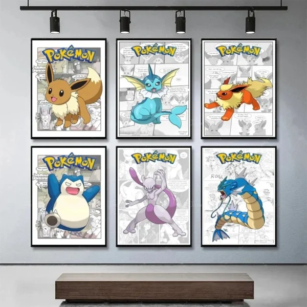 Anime Posters Pokemon Empoleon Picture Print Wall Birthday Gifts Modern Living Room Children's Bedroom Decor Modular Prints