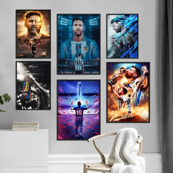 Football Star Poster Movie Canvas Painting Room Bar Cafe Aesthetic Art Wall Painting