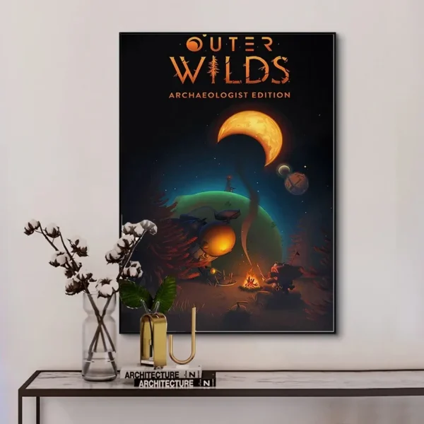 Outer Wilds Adventure Games Poster Canvas Printing Wall Art Gaming Room Decor High Quality Print Unique Gamer Gift for Kids Room - Image 2