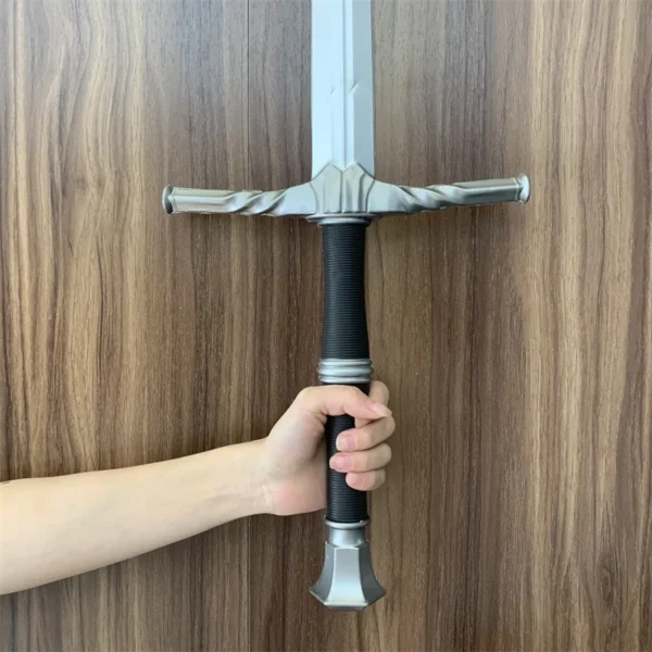 Game Wild Hunt Sword Geralt Cosplay Weapon Exotic Beasts Sword White Wolf Props Safety PU Rubber Role Gift Toys - Image 5