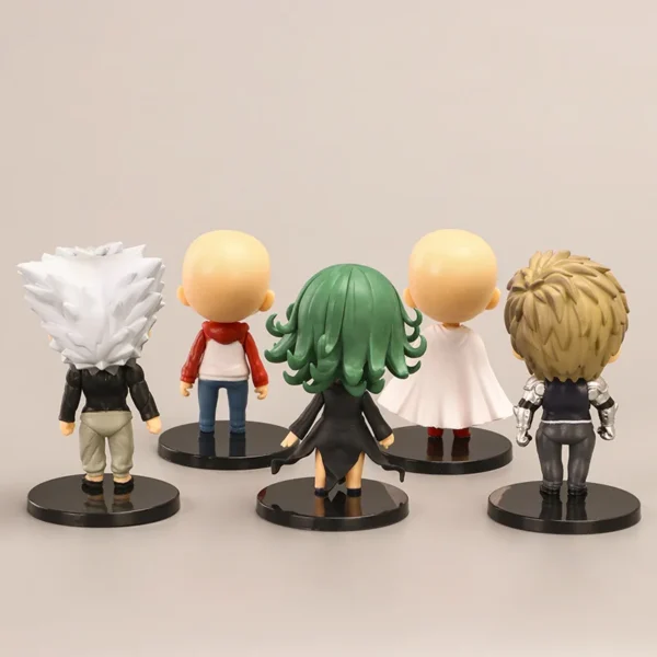 5Pcs/Set 8.5CM Figure Q Version Anime ONE PUNCH-MAN Saitama Tatsumaki Standding Model Dolls Toy Gift Collect PVC Material - Image 2