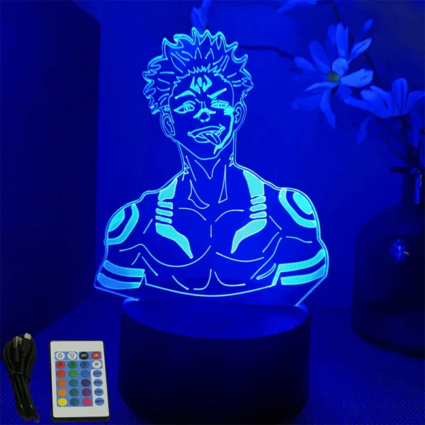 Anime Lamp Jujutsu Kaisen Led Night Light Action figure Satoru Gojo Nightlight Anime Decoration Lamp Bedroom Kids Birthday Gifts - Image 6