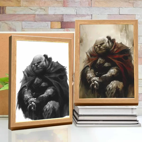 Anime Figure Berserk Behelit Light Painting Photo Frame Night Light Griffith Beherit Action Figures Room Decor Christmas Gifts - Image 9