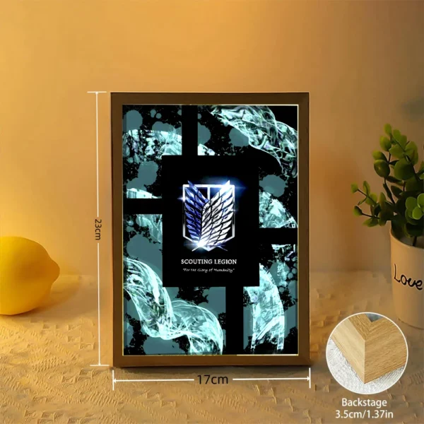 Anime Attack on Titan Light Painting Interior Room Wall Decor Home Decorative Painting For Bedroom Friends Painting Moon Lamp - Image 3