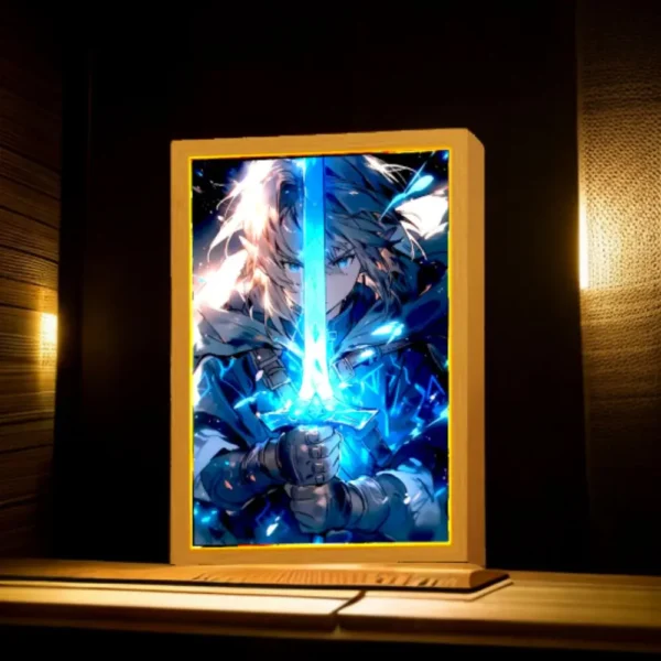 Light Painting Picture Frame Zelda Breath Of The Wild Lighting Legends Led Night Light Moon Lamp Zelda Figures Home Decor Gifts - Image 3