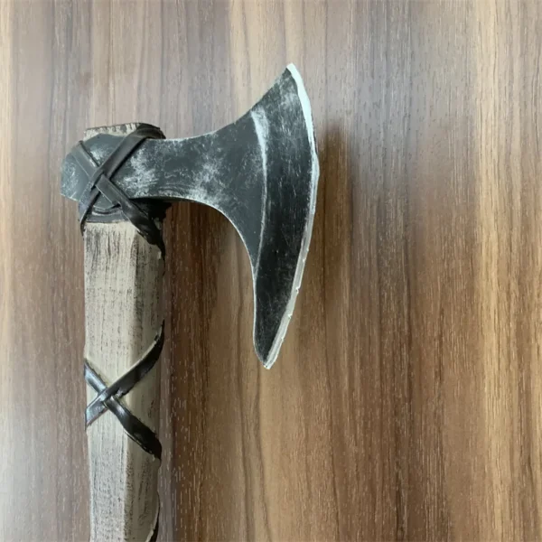 1:1 Big Axe Lumberjacks Cosplay Rune Blade War Tomahawk Weapon Sacrifice Role Prop Beast Axe Carnival Safety PU Model Toy - Image 8