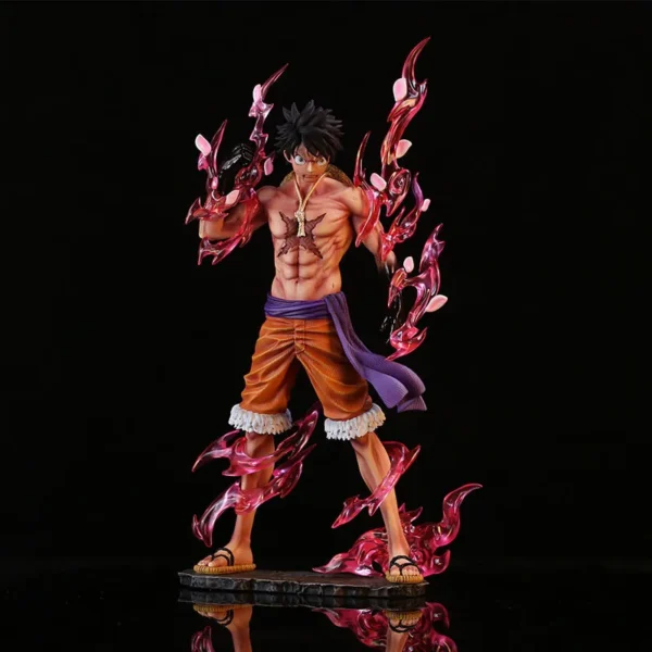 24cm One Piece Luffy Figures Monkey D. Luffy Flowing Cherry Action Figures PVC Anime Collection Model Doll Toy Kid Birthday Gift