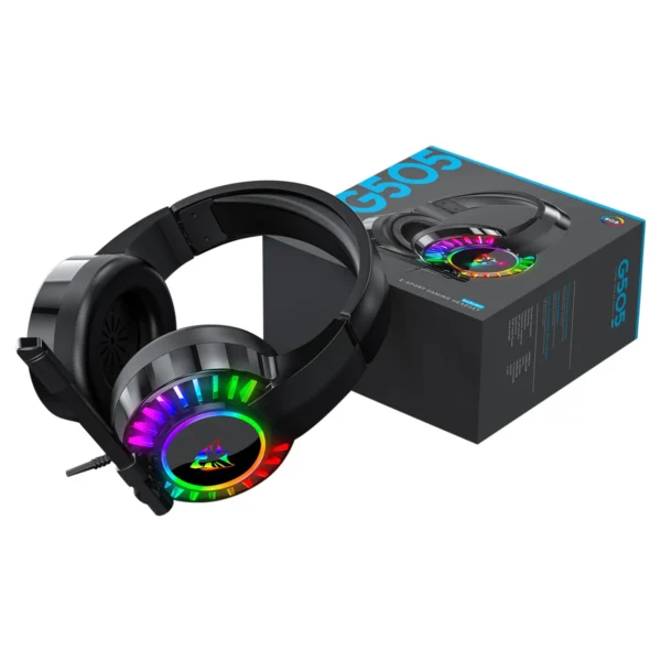 Wired Headset With Microphone For Pc Laptop Usb Audio Control Noise Rgb Headphones Mic Gaming G505 Headphones Parlante Portatil - Image 2