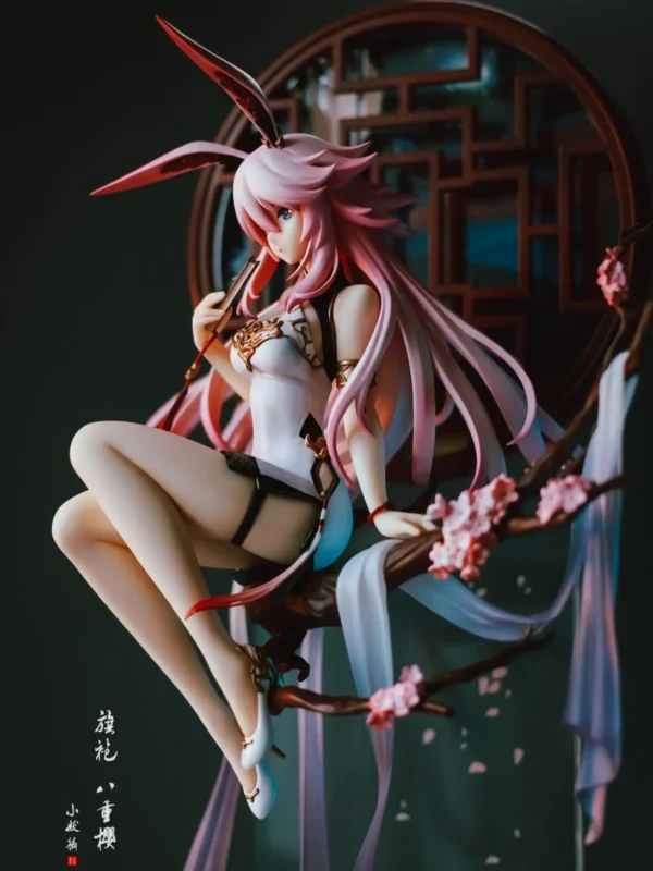 22CM Anime Game Figure Yae Sakura Game Collapse Gakuen Sitting Posture Decoration Model Dolls Toy Gift Collect Box Ornaments PVC - Image 3