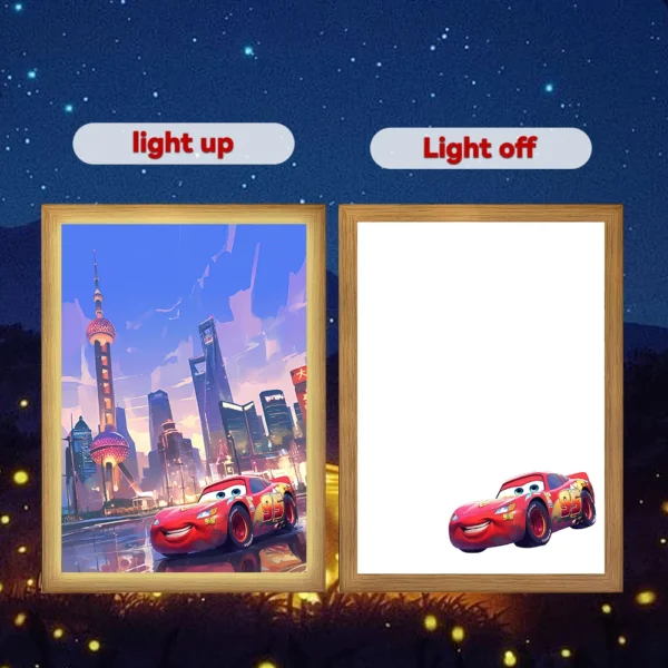Anime Car Light Painting Photo Led Night Light Lamps Wall Child Room Bedside Table Bedroom Decorate Christmas Gifts Moon Lamp - Image 10