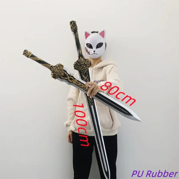 1:1 Chinese God Dragon Sword Cosplay Toy Sword Knife King Prop Knife Safety PU Rubber Gift Weapon Performance Models - Image 8