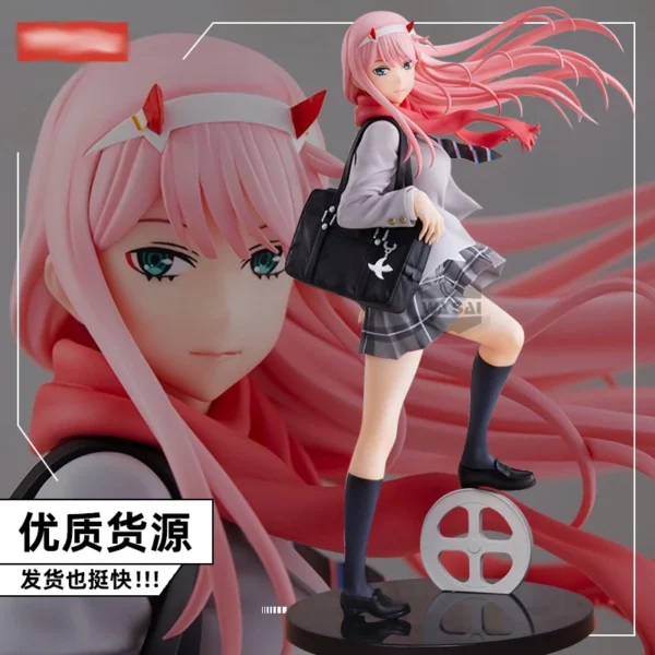 23CM Anime Figure DARLING in the FRANXX Autumn School Uniform Position Model Dolls Toy Gift Collect Boxed Ornaments PVC Material - Image 6