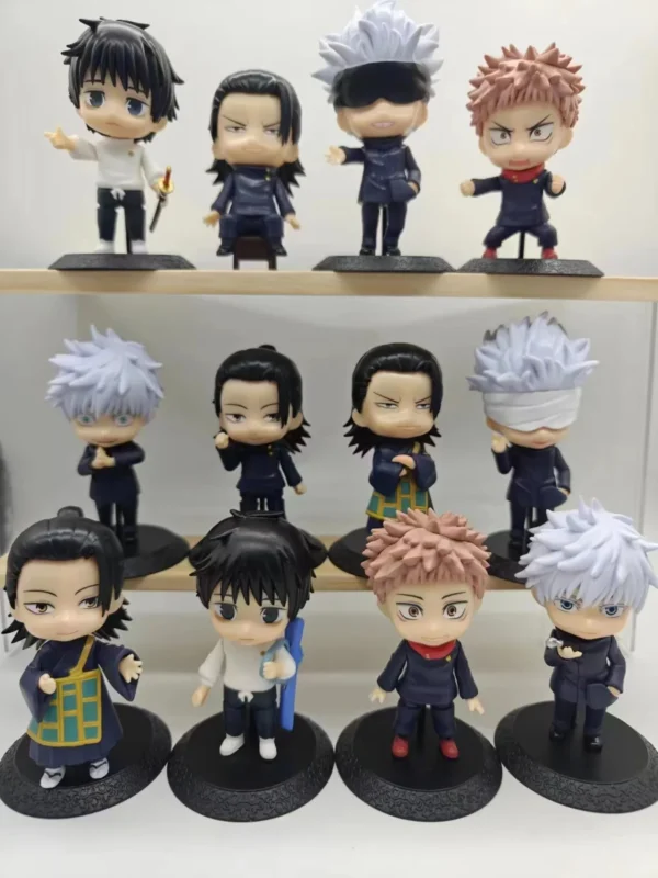 12Psc/1Set Anime Jujutsu Kaisen Figure Ryomen Sukuna Gojo Satoru Itadori Yuji Q Version Okkotsu Yuta Toy Figure Geto Suguru - Image 3