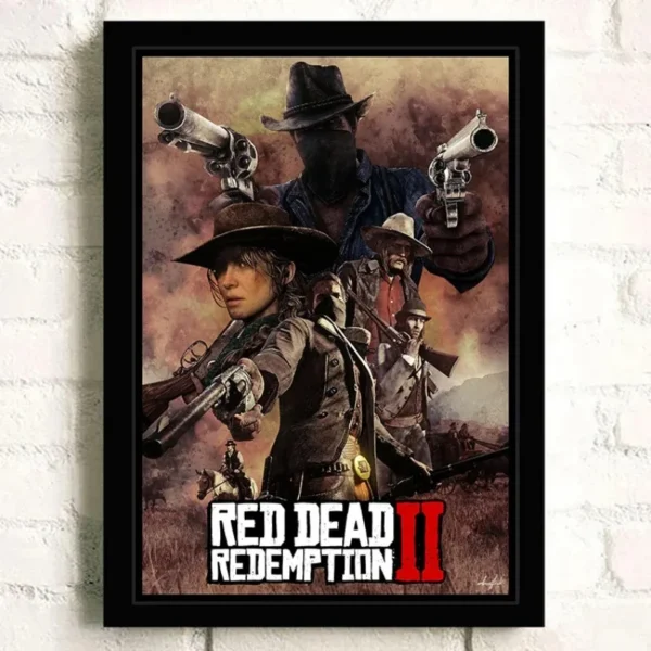 Popular Game Red Dead Redemption 2 Canvas Painting Modern Art Poster and Prints Wall Decorative Pictures for Living Room Decor - Image 2