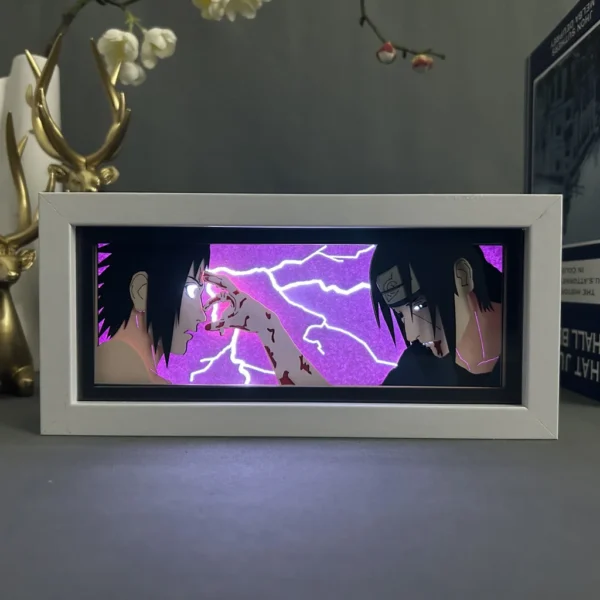 Cartoon Paper Carving Lamp NARUTO Tabletop Decoration Paper Cuttings Lamp Day Diffuse Picture Frame Lamp Anime Peripheral Gifts - Image 10