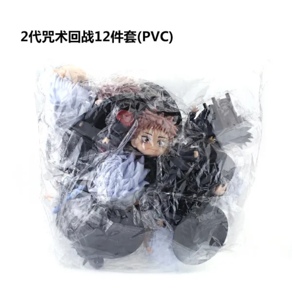 12Psc/1Set Anime Jujutsu Kaisen Figure Ryomen Sukuna Gojo Satoru Itadori Yuji Q Version Okkotsu Yuta Toy Figure Geto Suguru - Image 2