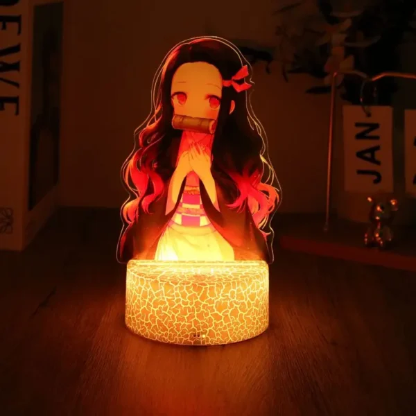 Anime Figures 3D Lamp Tanjirou Nezuko Zenitsu Led Night Light Remote Control Smart Touch Lamp Room Decor Birthday Christmas Gift - Image 3