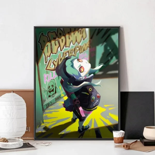 Anime C-Cyberpunk E-Edgerunners Poster No Framed Club Bar Poster Wall Art Canvas Painting Bedroom Study - Image 4