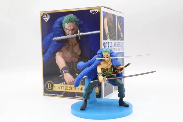 One Piece 20th Anniversary Anime Figures Blue Clothes Luffy Nami Robin Zorro Action Figure Collection Model Toys Birthday Gifts - Image 10