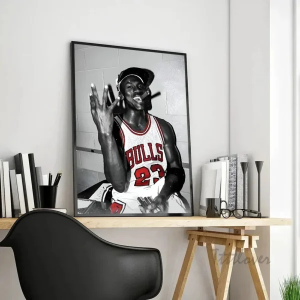 Basketball Player Poster Canvas Painting Print Home Living Room M-Michaell-J-Jordan Bedroom Bar Restaurant Cafe Decor - Image 4