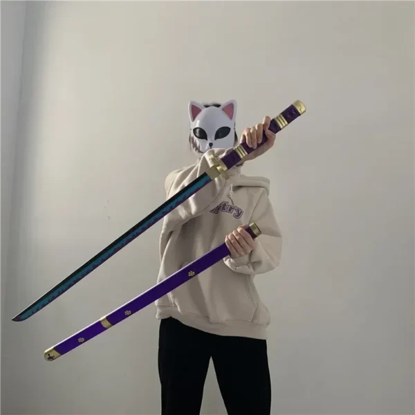 1:1 Cosplay Roronoa Zoro Katana Sword 72cm PU Qiu Shui Sword Aki Mizu Samurai Weapon Party boy Gifts Role Playing model - Image 7