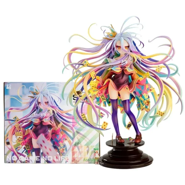 28CM No Game No Life Anime Figure Shiro Action Figure Art Works Kamiya Yuu PVC Collection Model Doll Toys