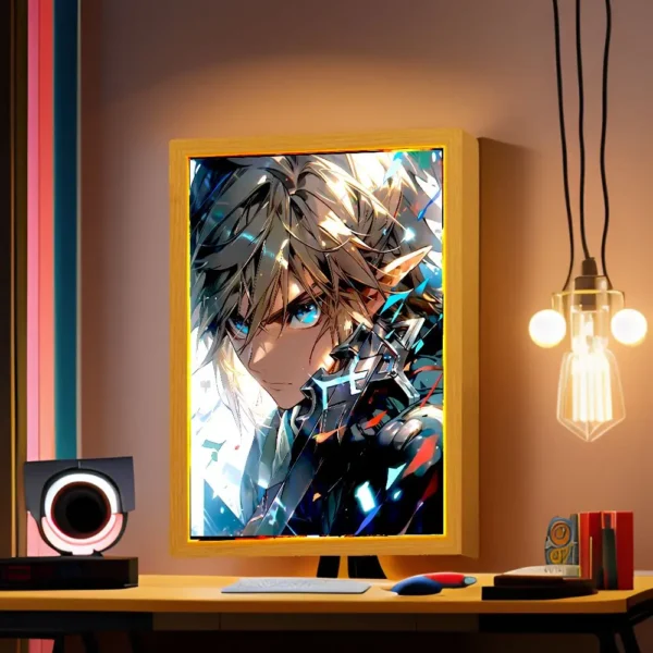 Light Painting Picture Frame Zelda Breath Of The Wild Lighting Legends Led Night Light Moon Lamp Zelda Figures Home Decor Gifts - Image 4