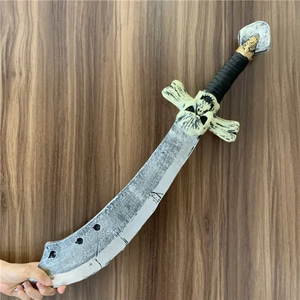 Cosplay Skeleton Knife War Beast Sacrifice Knife Beast Sword Prop Weapon Role Playing Cos Pirate Ghost Knife PU Weapon Model Toy
