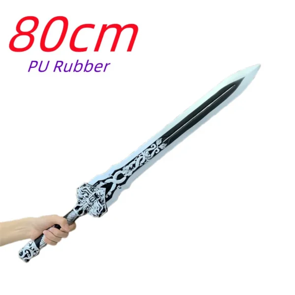 1:1 Chinese God Dragon Sword Cosplay Toy Sword Knife King Prop Knife Safety PU Rubber Gift Weapon Performance Models - Image 3