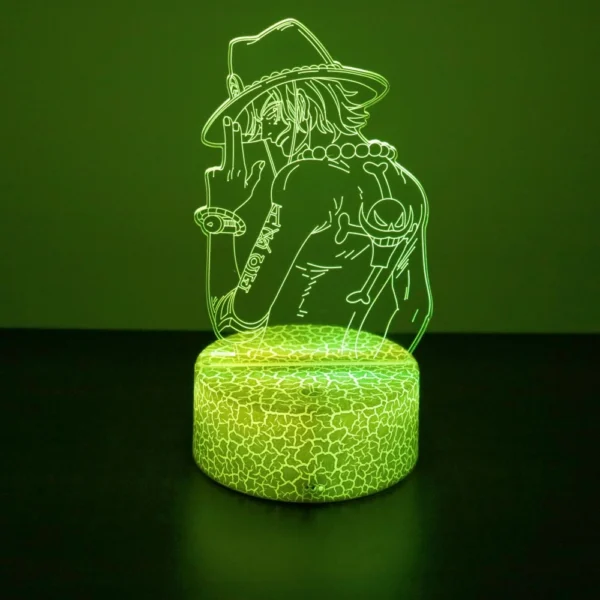 One Piece Figures Zoro Luffy Anime Sex Figurine LED Night Lights Action Figure 3D Lamp Color Changing Toys Doll Usopp Xmas Gifts - Image 4